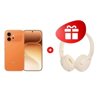 Комплект HONOR 600 8/256GB Orange + HONOR Choice Headphones lite beige 