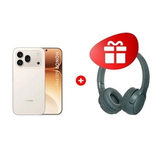 Жиынтық HONOR 600 Pro 12/512GB Golden White + HONOR Choice Headphones lite grey 