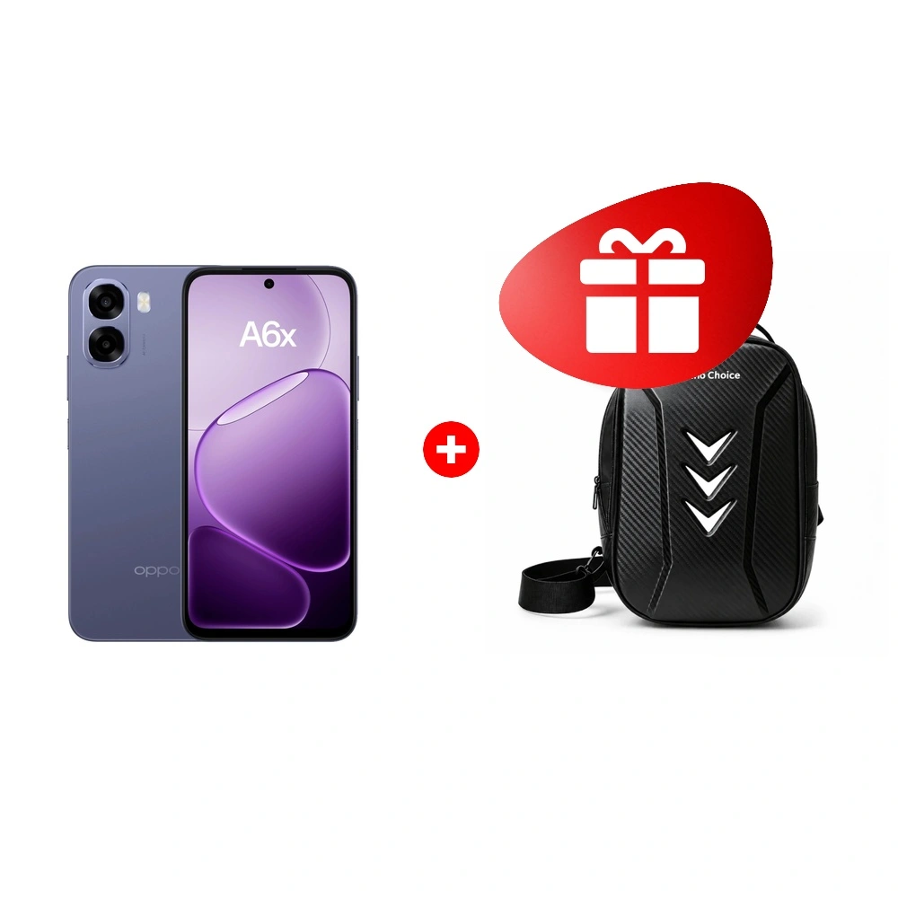 Жиынтық OPPO A6X 4/128GB Plum Purple + Oppo Reno Choice Chest Sling Bag 