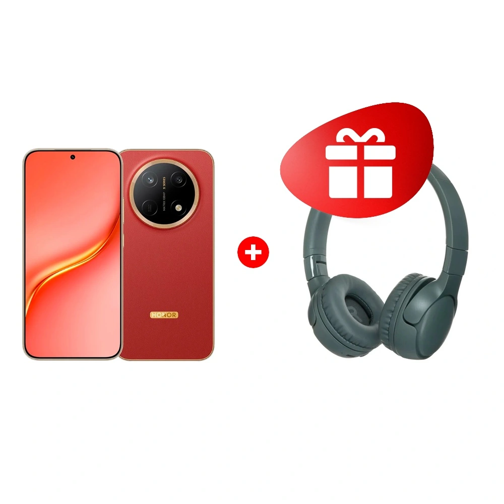 Комплект HONOR X9e Pro 6/256GB Reddish Brown + HONOR Choice Headphones lite grey 