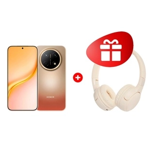 Комплект HONOR X9e Pro 6/256GB Dawn Gold + HONOR Choice Headphones lite beige 
