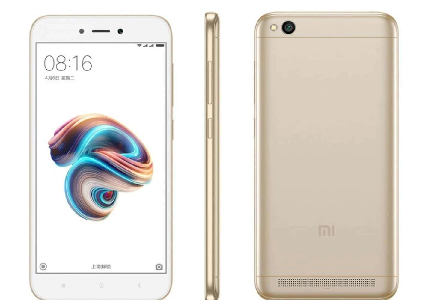 Смартфон Xiaomi Redmi 5A 16Gb (Gold) - фото 3