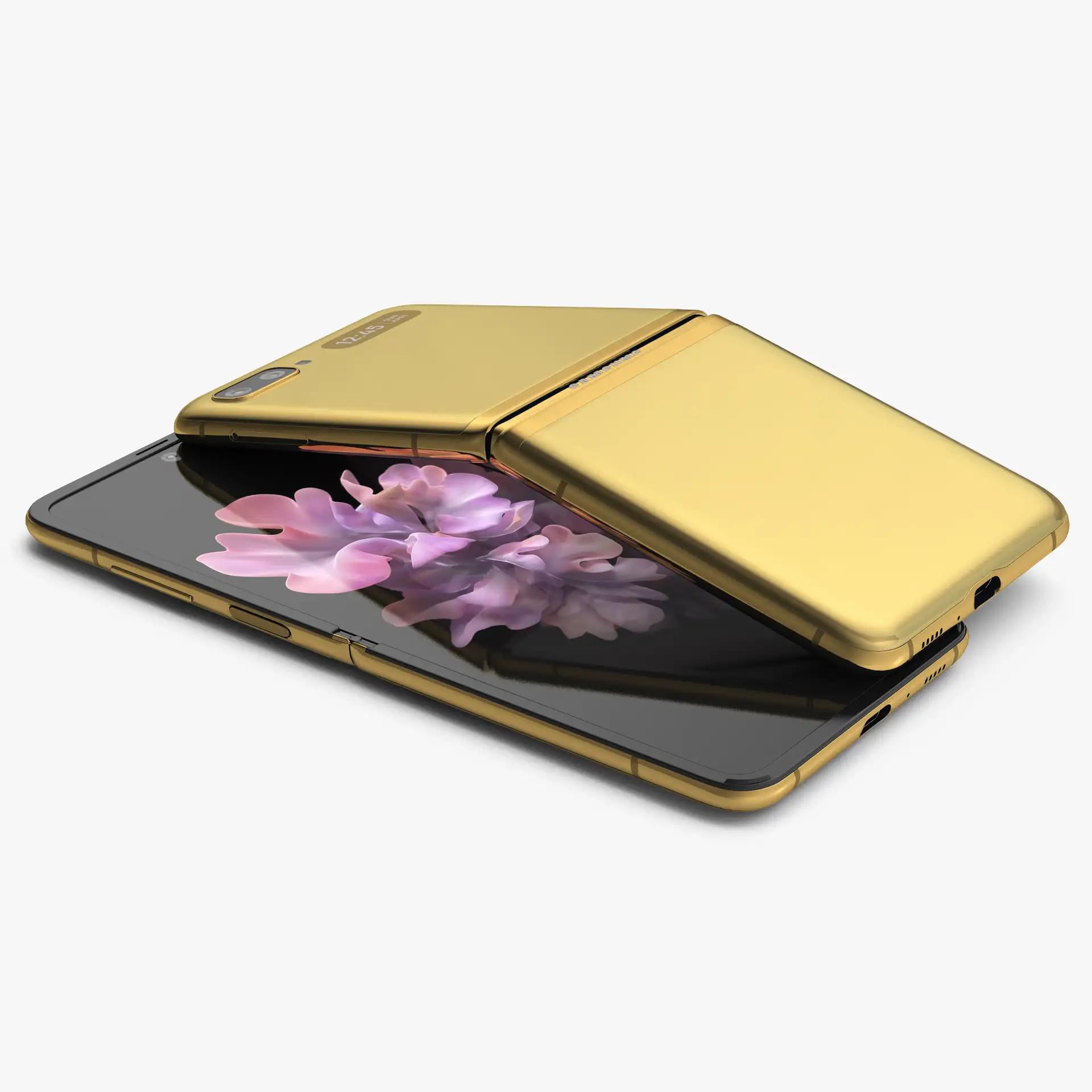 Смартфон Samsung Galaxy Z Flip Mirror Gold - фото 5