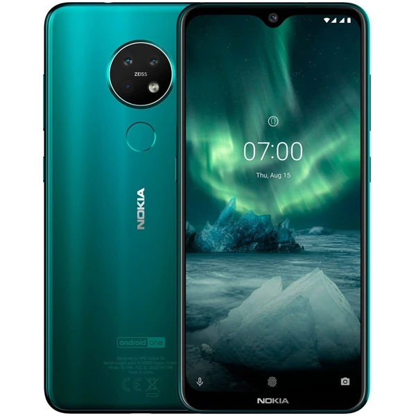 Смартфон Nokia 7.2 6/128GB Eacua Green TA-1196 DS