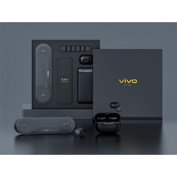 Подарок к смартфонам Vivo колонка + кабель + наушники + Power bank