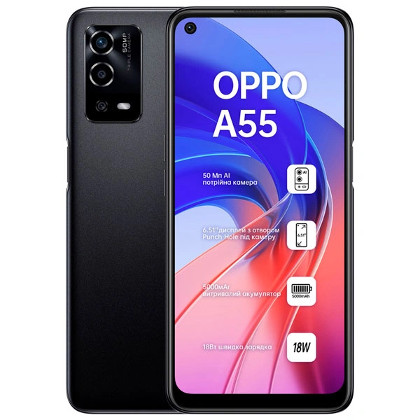 ОРРО смартфоны A55 4/64GB Starry Black