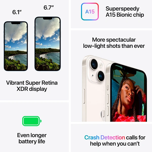 Apple смартфоны iPhone 14 Plus 6/512GB Purple - фото 9