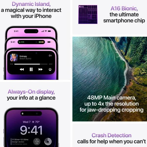 Смартфон Apple iPhone 14 Pro 6/512GB Deep Purple - фото 9