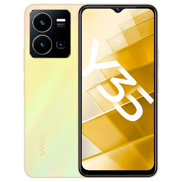 Смартфон Vivo Y35 4/128GB Dawn Gold