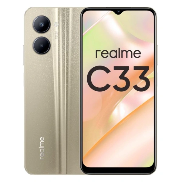 Смартфон Realme C33 4/128Gb Sandy Gold