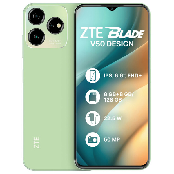 Смартфон ZTE Blade V50 Design 8\128GB Green