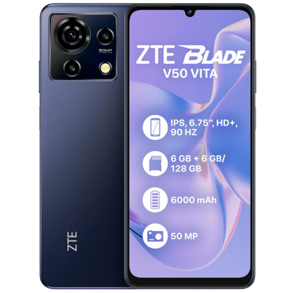 Смартфон ZTE Blade V50 Vita 6\128GB Black