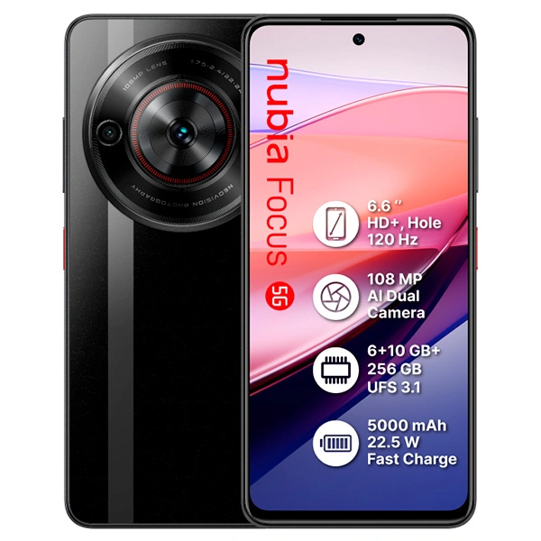 Смартфон Nubia Focus 5G 6/256GB Black