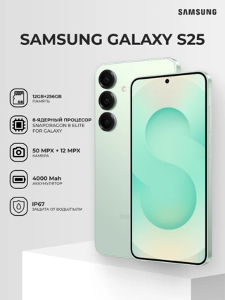 Смартфон Samsung Galaxy S25 12/256GB Mint