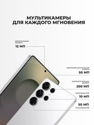 Смартфон Samsung Galaxy S25 Ultra 12/512GB Titanium Whitesilver
