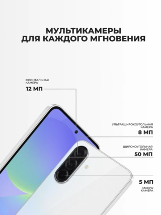 Смартфон Samsung Galaxy A36 5G 128GB White (SM-A366EZADSKZ) - фото 5