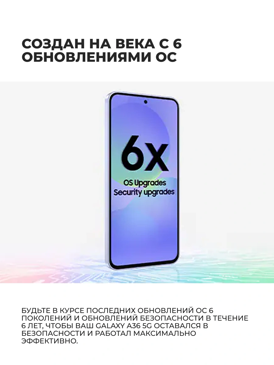 Смартфон Samsung Galaxy A36 5G 128GB White (SM-A366EZADSKZ) - фото 10