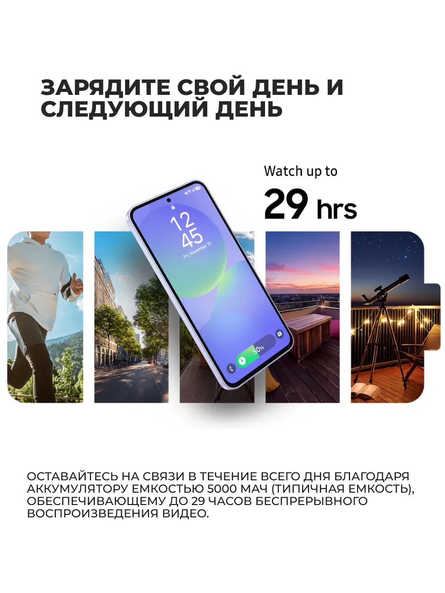 Смартфон Samsung Galaxy A36 5G 256GB White (SM-A366EZAGSKZ) - фото 8