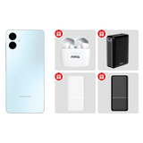 Комплект Смартфон Samsung Galaxy A06 4/64GB Light Blue + TWS Наушники ARG J8 White + Power Bank ARG 20000mAh Black (ARG20000TB20) + Power Bank Acron 10000XW10 10000mAh White + Power Bank Acron 10000XB10 10000mAh Black 