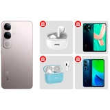 Жиынтық Смартфон VIVO V40 Lite 8/128GB Titanium Silver  + Смартфоны VIVO Y28 8/128GB Agate Green + Vivo смартфоны Y19s 4/128 Black + ARG құлаққаптары T11 White + TWS Наушники ARG MA3 Blue 