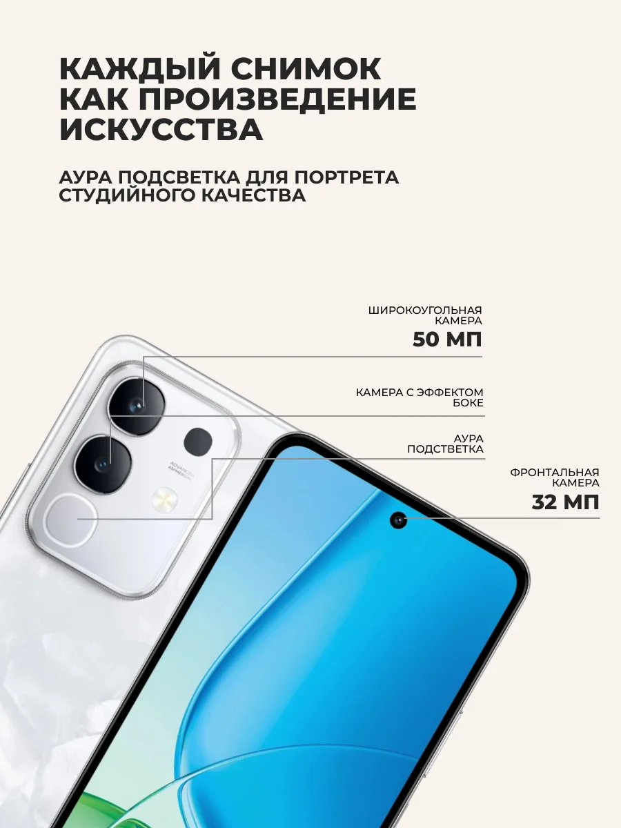 Vivo смартфоны Y29 8/256GB White - фото 5