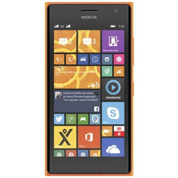 Смартфон Nokia Lumia 730 DS (black+orange)