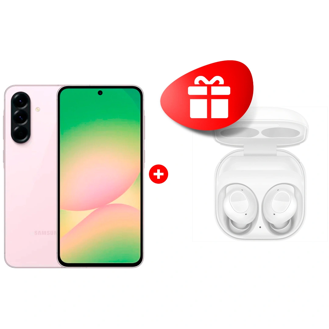 Комплект Смартфон Samsung Galaxy A56 5G 8/128GB Pink + Наушники Samsung Galaxy Buds FE White