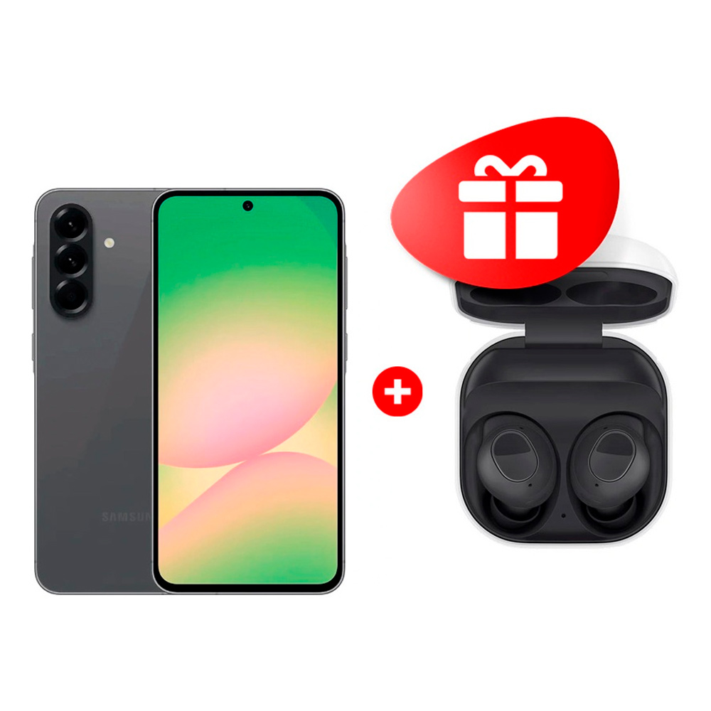 Samsung смартфоны Galaxy A56 5G 8/128GB Graphite + Samsung құлаққаптары Galaxy Buds FE Graphite 