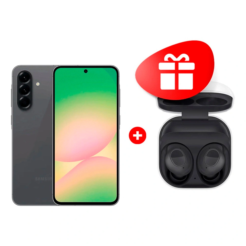Комплект Смартфон Samsung Galaxy A56 5G 8/128GB Graphite + Наушники Samsung Galaxy Buds FE Graphite