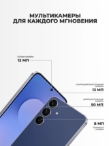 Комплект Смартфон Samsung Galaxy S25 FE 5G 8/128GB Navy + Адаптер ARG 25W Black (ARGTB701)  - фото 4