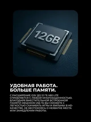 Vivo смартфоны V60 Lite 5G 12/256GB Blue - фото 3