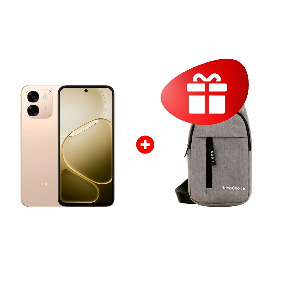 Комплект Смартфон OPPO A6 8/128GB Aurora Gold + Сумка Oppo Reno Choice Gray 