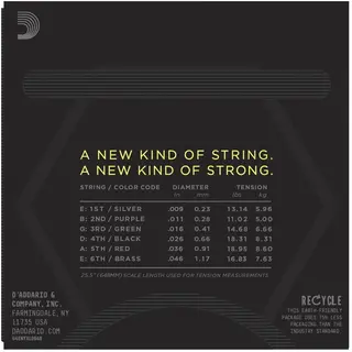 D ' Addario электр гитарасына арналған ішектер NYXL0946