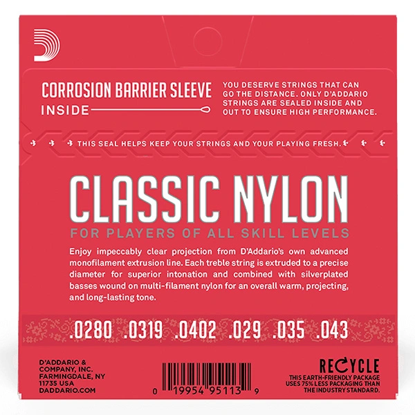 D'Addario классикалық гитарасына арналған ішектер жиынтығы EJ27N - фото 3