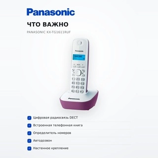 Радиотелефон Panasonic KX-TG1611RUF - фото 6