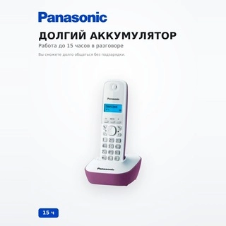 Радиотелефон Panasonic KX-TG1611RUF - фото 3