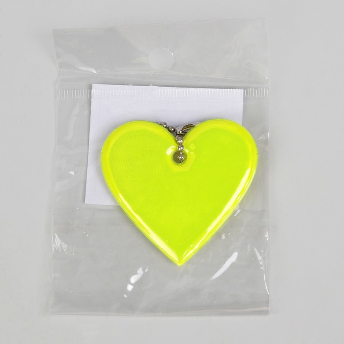 Светоотражающий элемент «Сердце», 5 × 5 см, цвет МИКС 