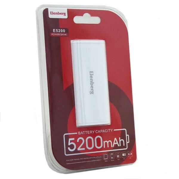 Power Bank Elenberg Simple 5200mAh YB6002 White - фото 2