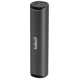Power bank Takeit Steel 2600mAh TKTPBSTEEL2600GREY Silver