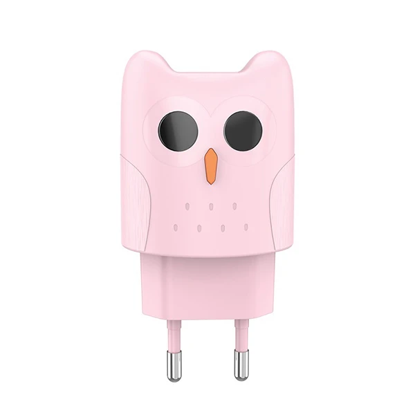 Зарядное устройство для смартфона Hoco Dual port charger KC1A EU Pink