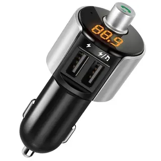 Зарядное устроиство автомобильное Hoco Bluetooth FM модуль E19 Gray