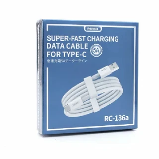 Кабель Remax USB - USB Type-C (RC-136a) 1м White