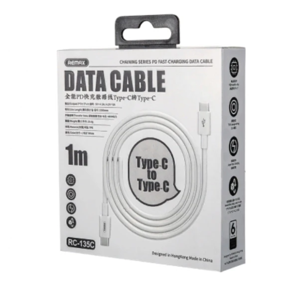 Кабель Remax Type-C - Type-C (RC-135C) 1м White - фото 2