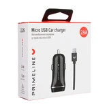Автомобильное зарядное устройство Prime Line 2 USB 2.4A+ кабель microUSB Black - фото 4