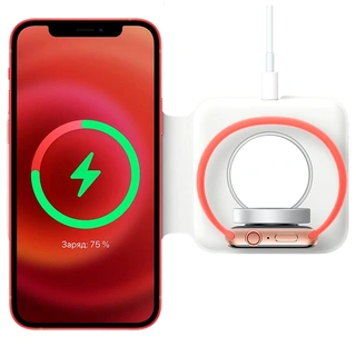 Беспроводное зарядное устройство Apple MagSafe Duo Charger (MHXF3) - фото 6