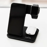 Беспроводное зарядное устройство Canyon 15W 3 в 1 CNS-WCS303B Black - фото 7