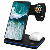 Беспроводное зарядное устройство Canyon 15W 3 в 1 CNS-WCS303B Black - фото 3