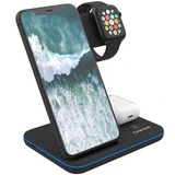 Беспроводное зарядное устройство Canyon 15W 3 в 1 CNS-WCS303B Black - фото 4