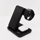 Беспроводное зарядное устройство Canyon 15W 3 в 1 CNS-WCS303B Black - фото 6