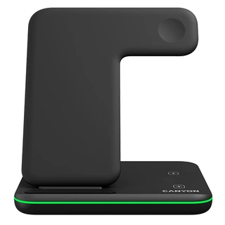 Беспроводное зарядное устройство Canyon 15W 3 в 1 CNS-WCS303B Black